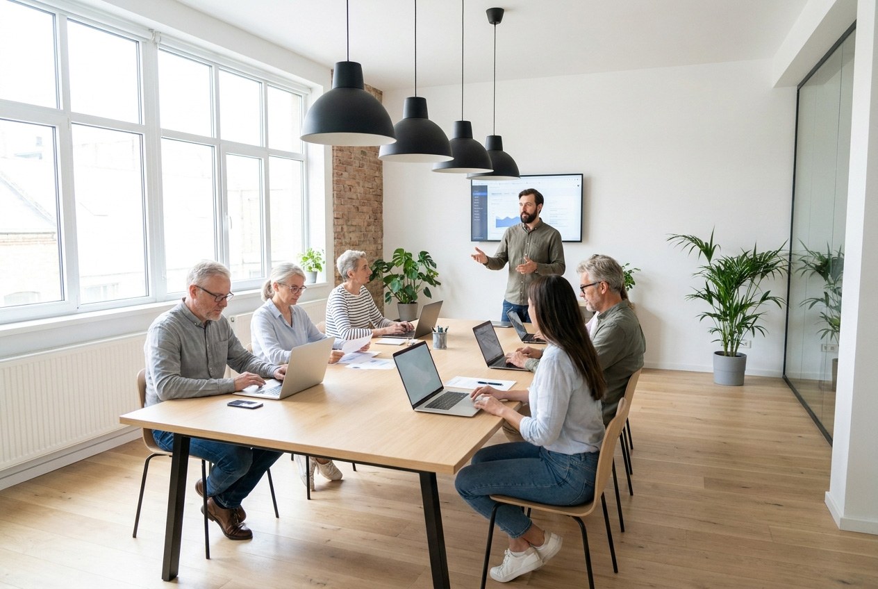 Our review team at work